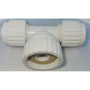Lot of 10 Tee for PEX or Polybutylene 1/2" x 1/2" x 3/4" FPT Sw Female Swivel